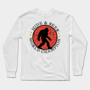 Vintage Bigfoot Hide & Seek World Champion Long Sleeve T-Shirt